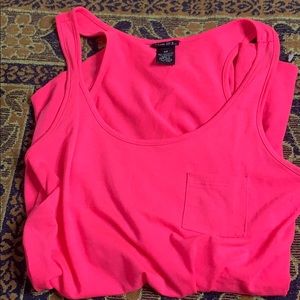 hot pink tank top